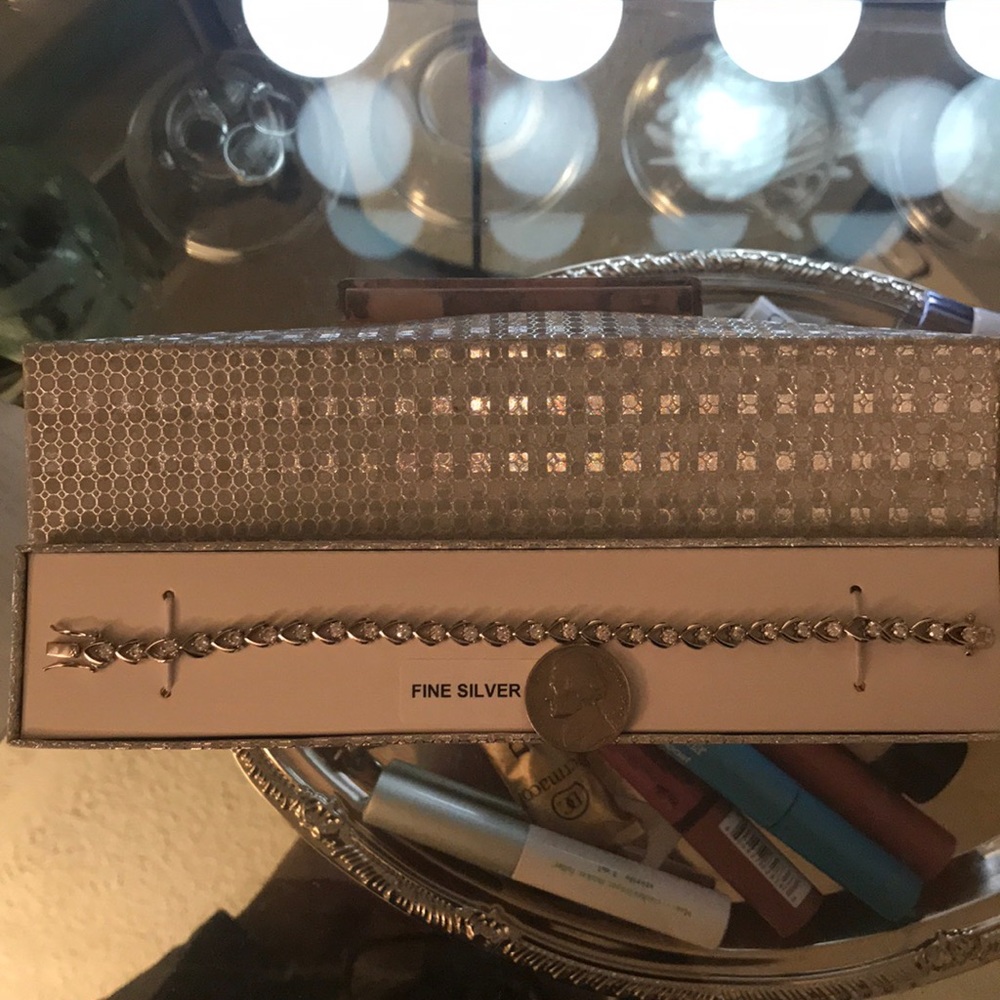 New sliver tennis bracelet